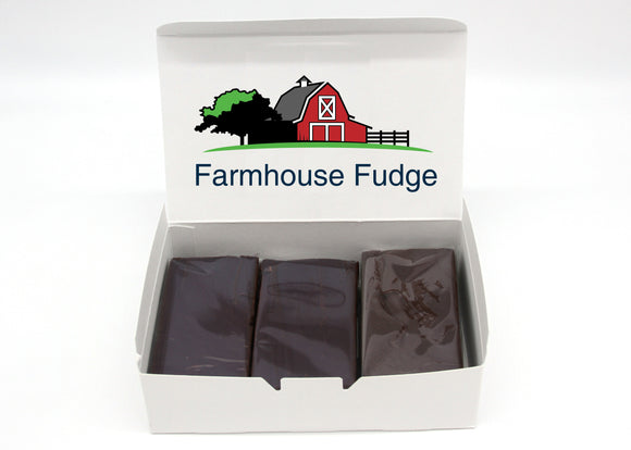 VEGAN Dark Chocolate Fudge 3 Piece Box