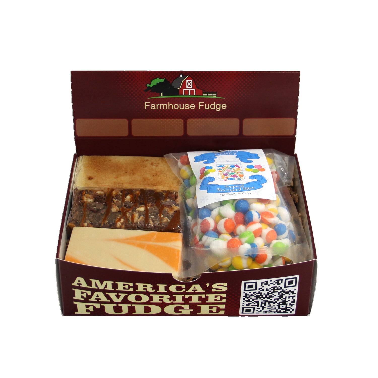 Fudge & Candy Gift Box – Custom Fudge and Freeze-Dried Candy Combo