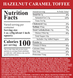 Hazelnut Caramel Toffee Fudge 3 Piece Box