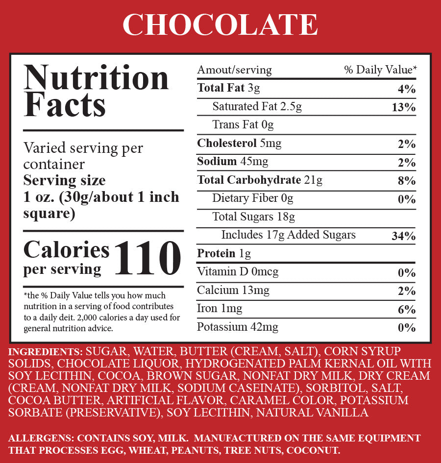 Chocolate Fudge 1 Piece Container