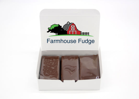 VEGAN Chocolate Fudge 3 Piece Box