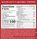 Hazelnut Caramel Toffee Fudge 1 Piece Container