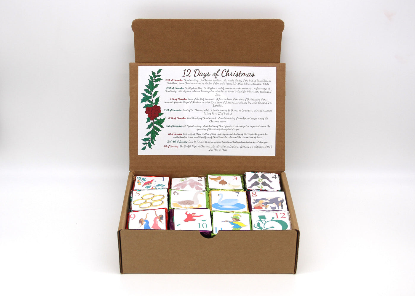 12 Days of Christmas Fudge Box