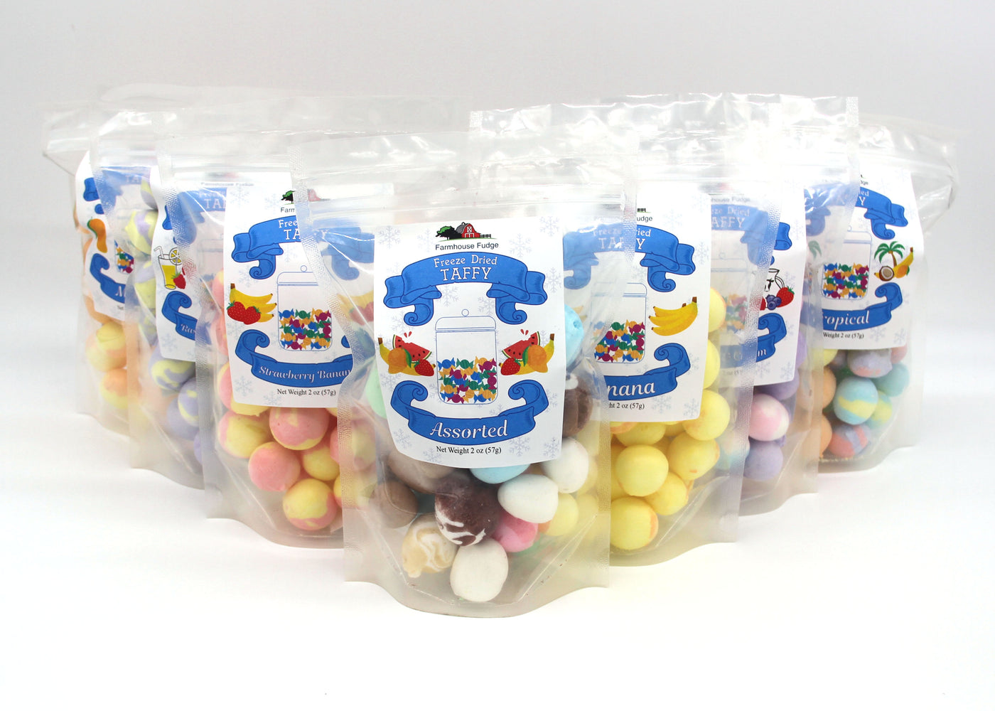 Assorted Freeze Dried Taffy 2 oz.