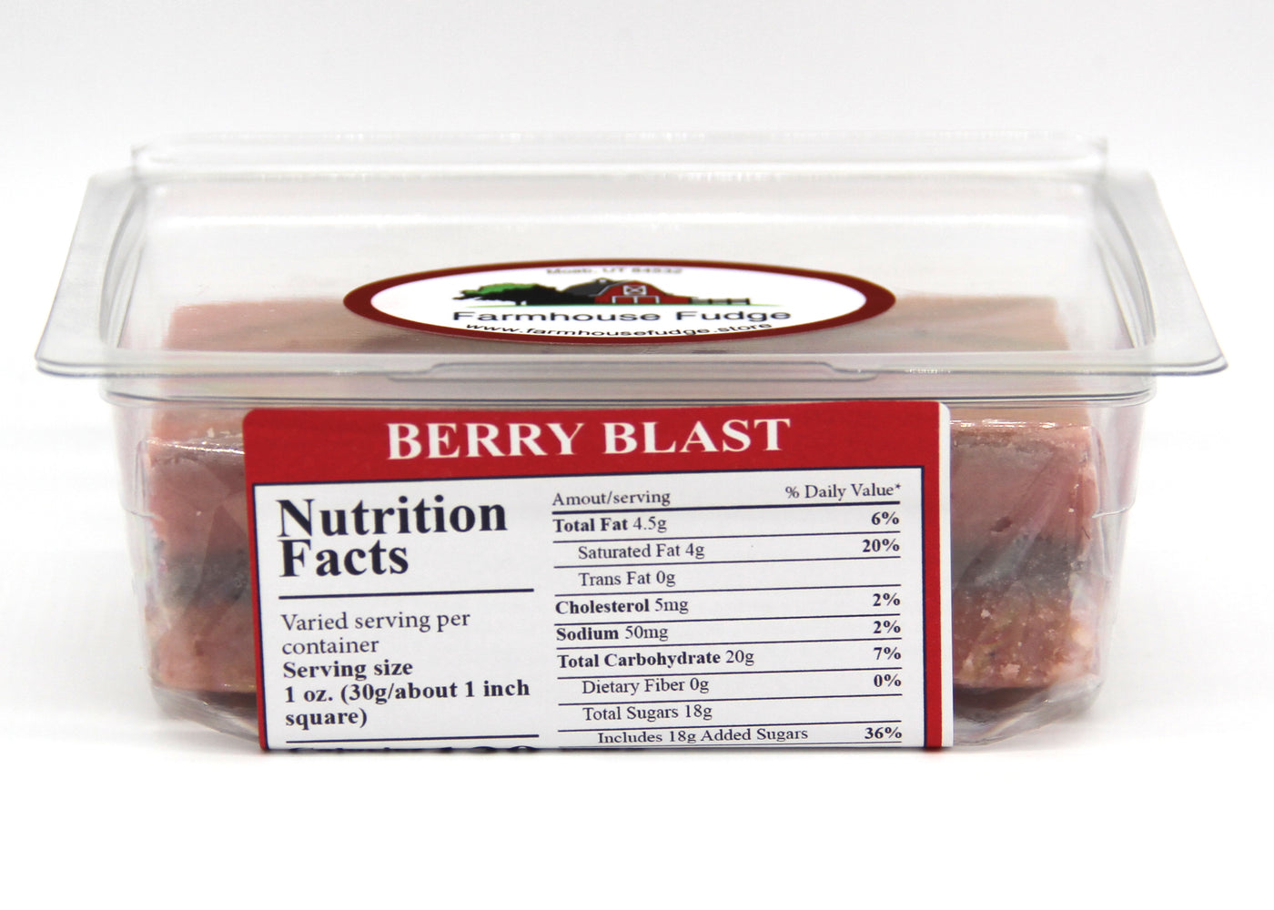 Berry Blast Fudge 1 Piece Container