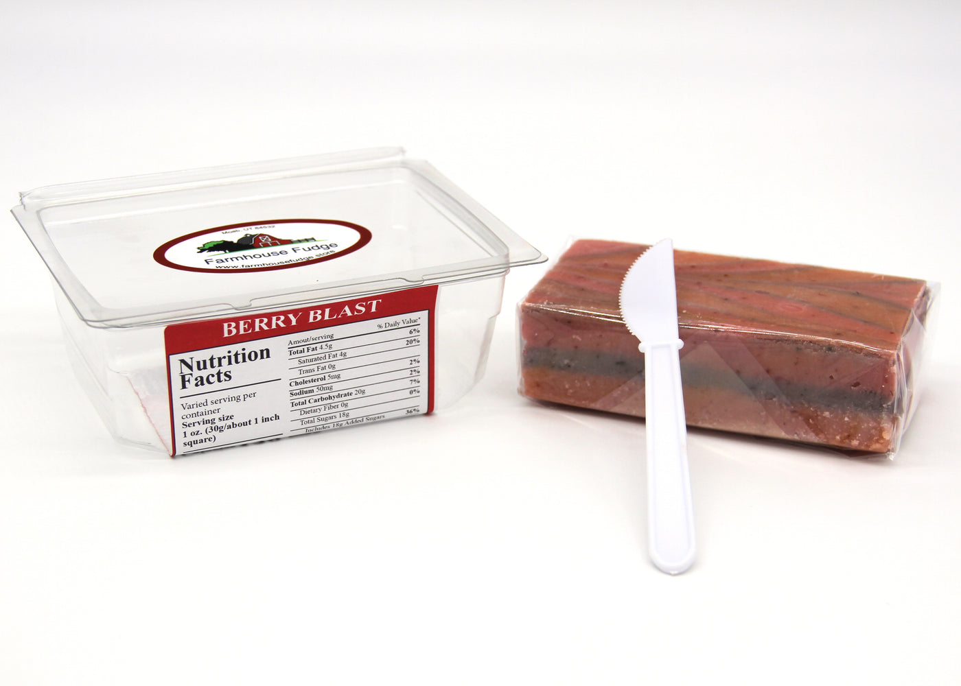Berry Blast Fudge 1 Piece Container