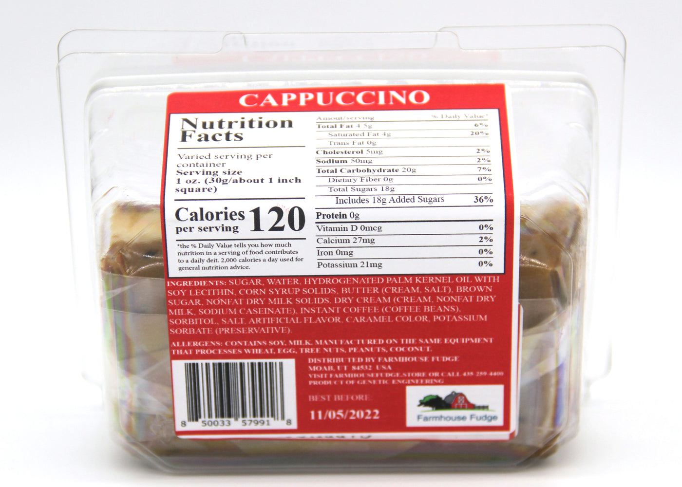Cappuccino Fudge 1 Piece Container