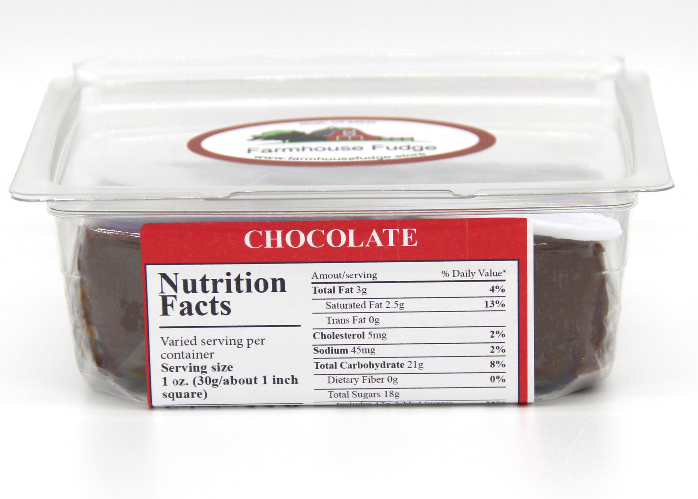 Chocolate Fudge 1 Piece Container