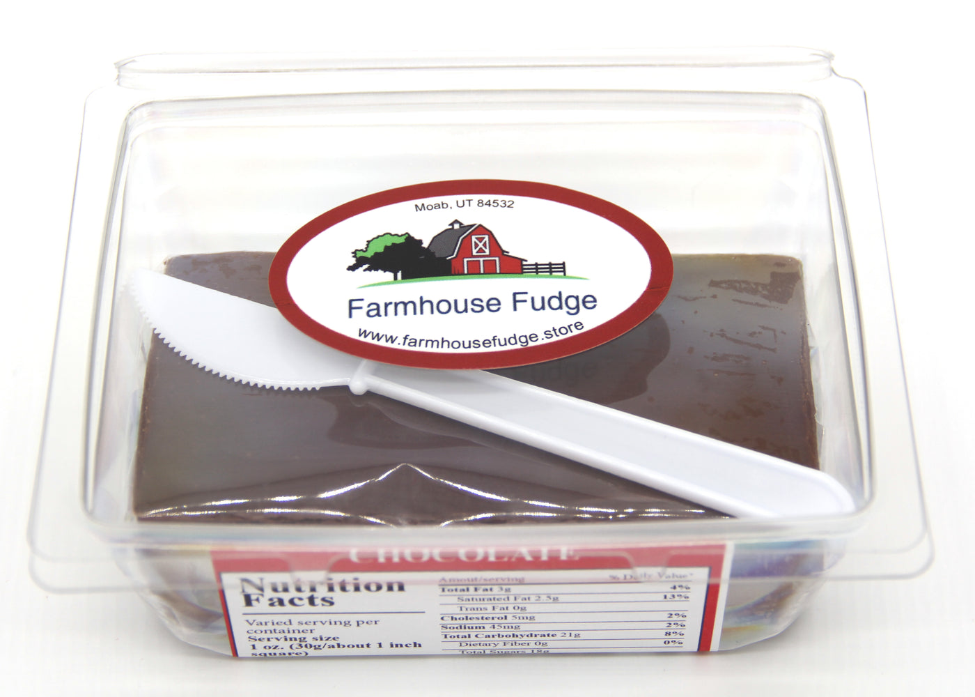 Chocolate Fudge 1 Piece Container