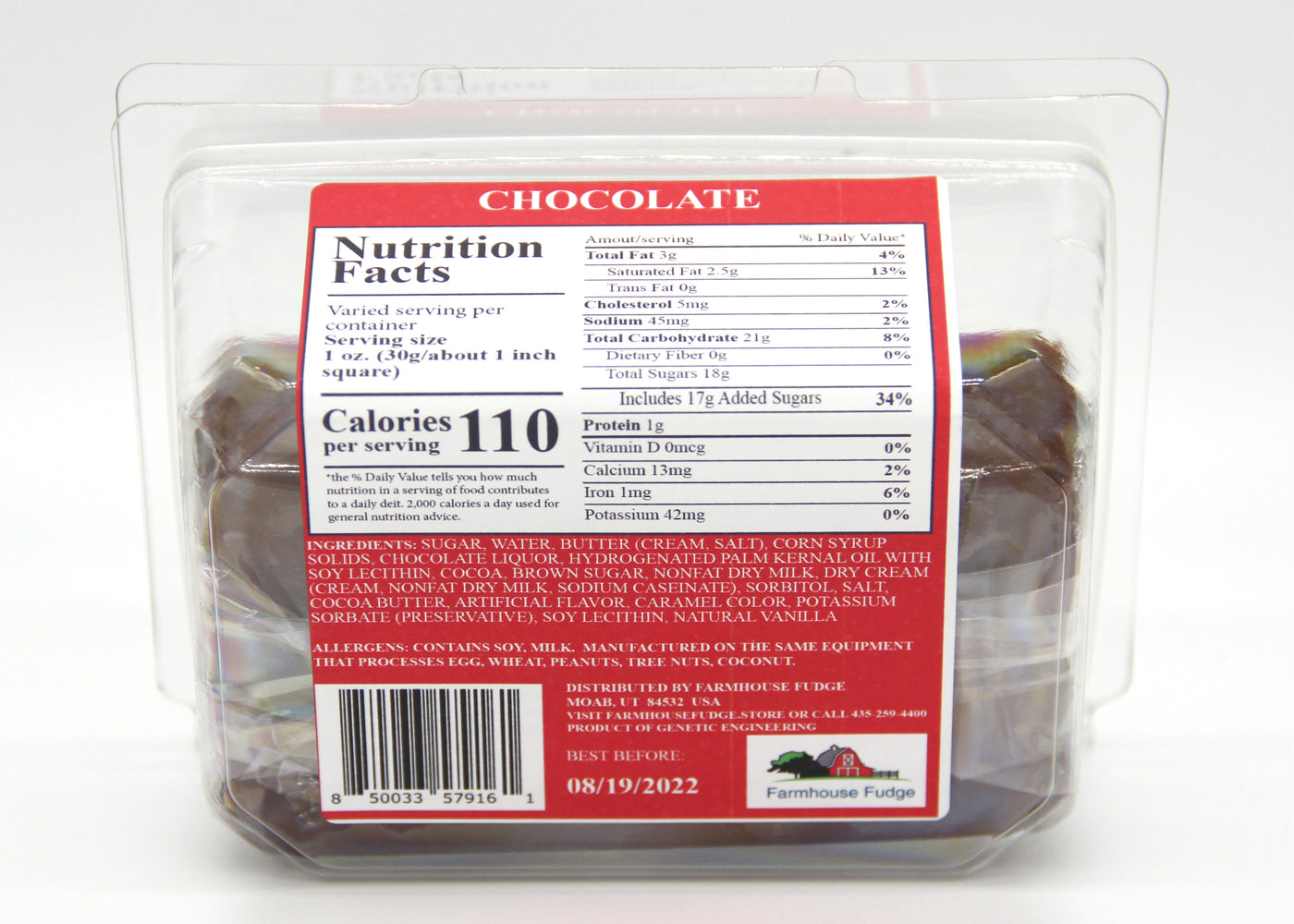 Chocolate Fudge 1 Piece Container