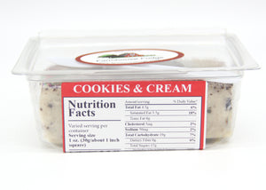 Cookies & Cream Fudge 1 Piece Container