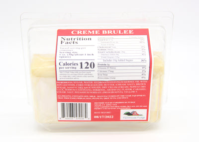 Creme Brulee Fudge 1 Piece Container