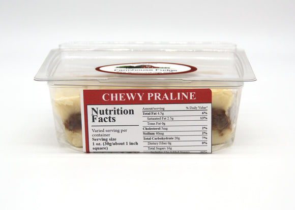 Chewy Praline Fudge 1 Piece Container