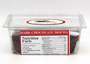 Dark Chocolate Mocha Fudge 1 Piece Container