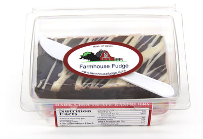 Dark Chocolate Raspberry Fudge 1 Piece Container