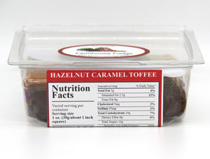 Hazelnut Caramel Toffee Fudge 1 Piece Container