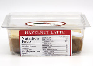 Hazelnut Latte Fudge 1 Piece Container