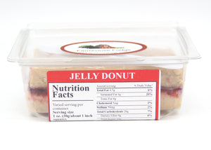 Jelly Donut Fudge 1 Piece Container