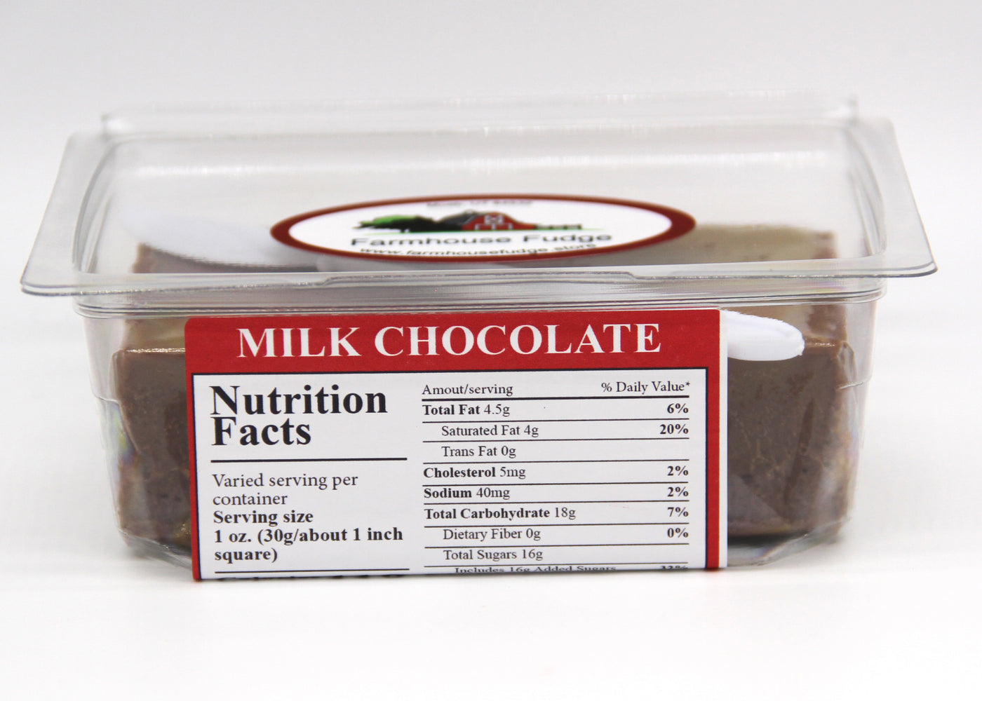 Milk Chocolate Fudge 1 Piece Container