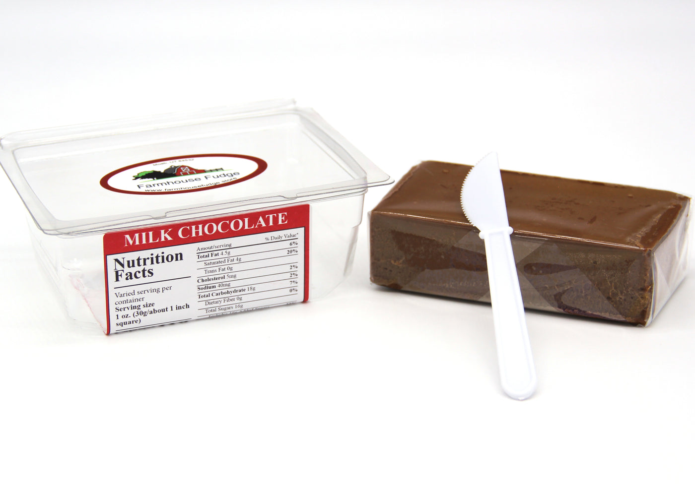 Milk Chocolate Fudge 1 Piece Container
