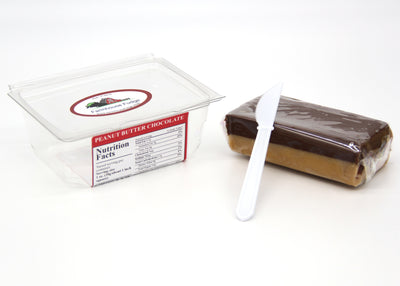 Peanut Butter Chocolate Fudge 1 Piece Container
