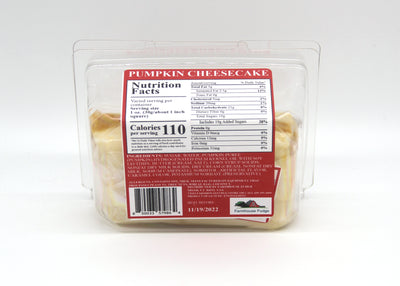 Pumpkin Cheesecake Fudge 1 Piece Container