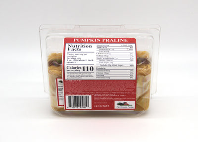 Pumpkin Praline Fudge 1 Piece Container