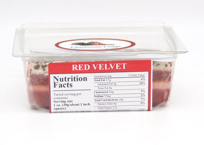 Red Velvet Fudge 1 Piece Container
