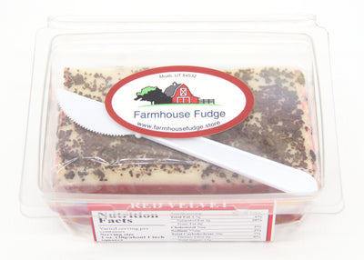 Red Velvet Fudge 1 Piece Container