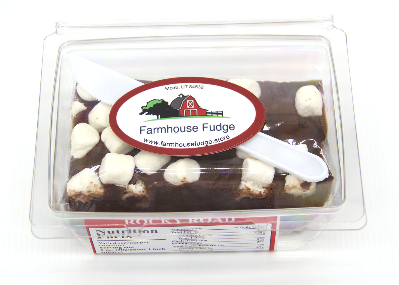 Rocky Road Fudge 1 Piece Container