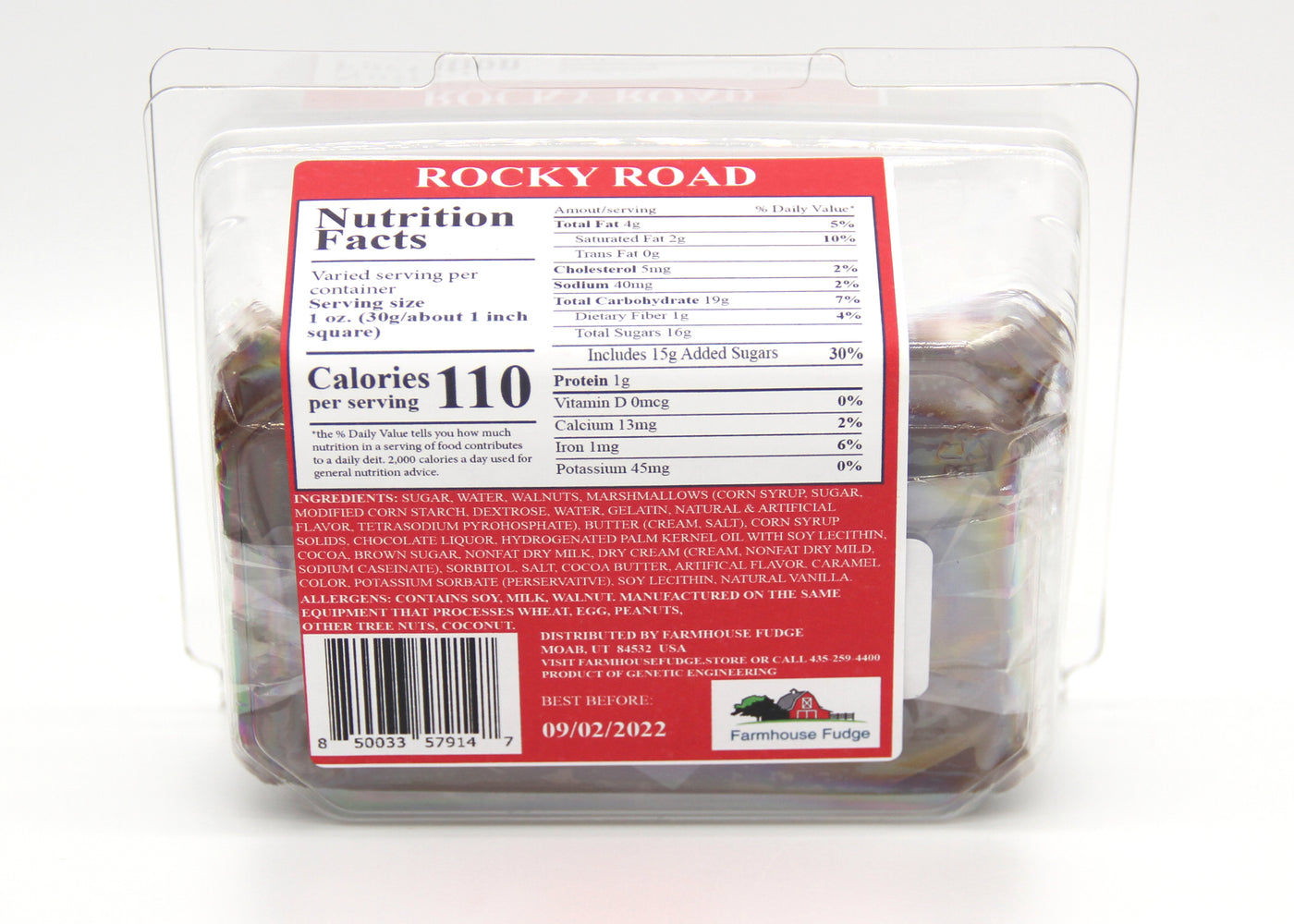 Rocky Road Fudge 1 Piece Container