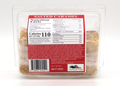 Salted Caramel Fudge 1 Piece Container